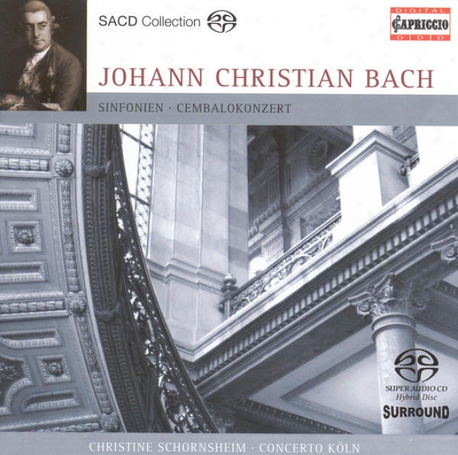 Bach, J.c.: Harpsichord Concerto In F Minor / Grand Overture (symphony) Because Double Orchestra / Symphony In G Less