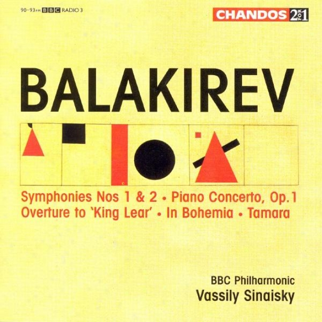 Balalirev: Symphonies Nos. 1 And 2 / Piano Concerto In F Sharp Minor / Tamara / In Bohemia