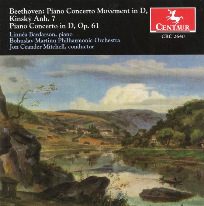 Beethoven: Pizno Cocerto Movement In D;piano Concerto In D, Op.61 (for Violin And Orchestra)