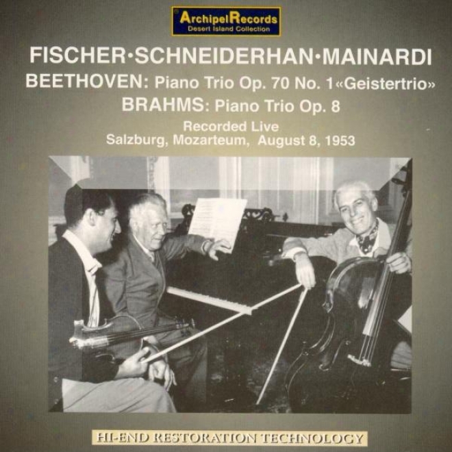 Beethoven : Piano Trio Op.70, Piano Sonata No.30 - Johannes Brahms : Trio For Piano, Violin & Cello Op.8