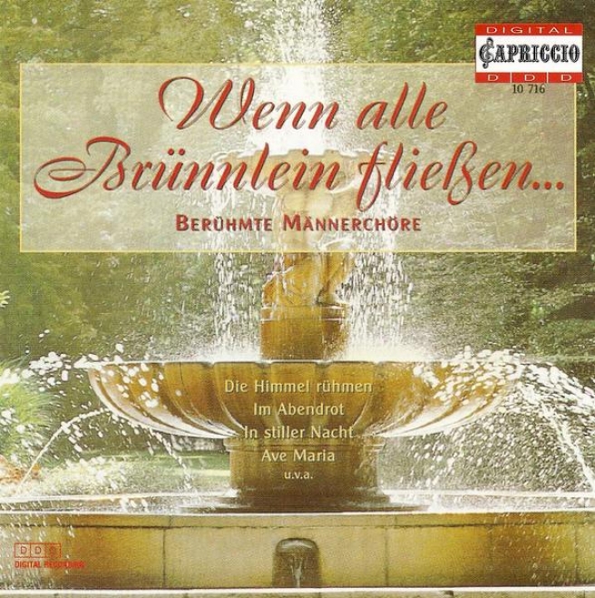 Choral Music (male Choir) - Lyra, J.w. / Loewe, C. / Beethoven, L. Van / Silcher, F. / Alfven, H. / Schubert, F. / Grieg, E. / Sch