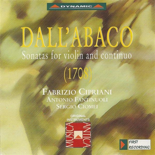 Dall'abaco: Voolin Sonatas In D Major / D Minor / A Minor / G Minor / B Flat Major / B Minor