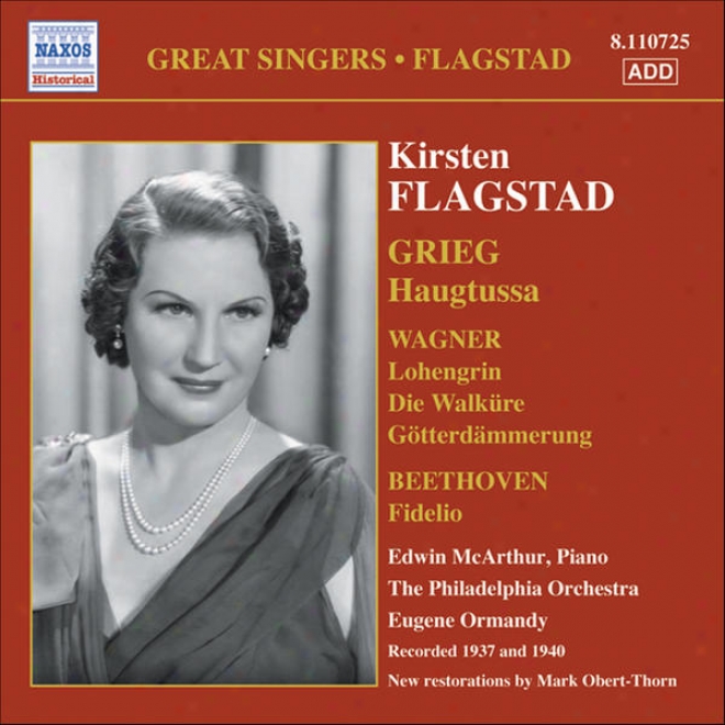 Flagstad, Kirsten: Songs And Arias (philadelphia Orchestra, Ormandy) (1937)