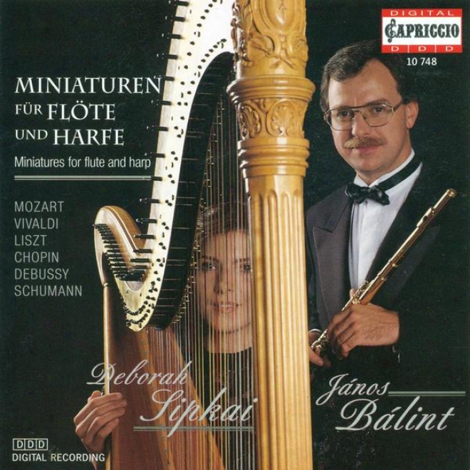 Flute And Harp Arrangements - Tartini, G. / Bach, J.s. / Mozart, W.a. / Tchaikovsky, P.i. / Liszt, F. / Grieg, E. / Chopin, F. (ba