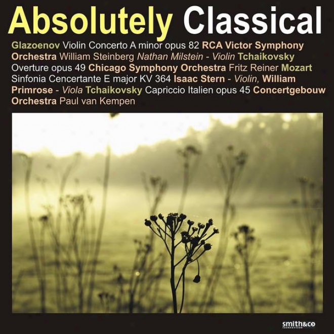 Glazoenov: Violin Concerto In A Minor - Mozart: Sinfonia Cencertante In E Major, Et Al.