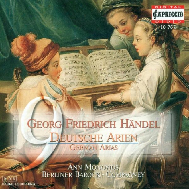 Handel, G.f.: Arias - Hwv 202, 203, 204, 205, 207, 208, 209, 210 / Viokin Sonata, Hwv 408 / Trio Sonatas - Hwv 386a, 399 (monoyios