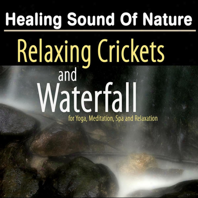 Healing Sound Of Nature: Relaxing Crickets And Waterfall - Natural Music And White Clamor For Yoga, Meditation And Spa Relaxation