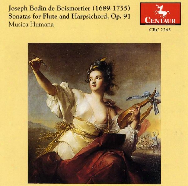Joseph Bodin De Boismortier Sonatas For Flute And Harpsichord, Op. 91 Musica Humana