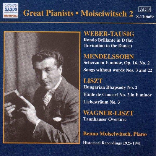 Liszt: Hungarian Rhapsody / Weber: Rondo Brillante  (moiseiwitsch) (1925-1941)