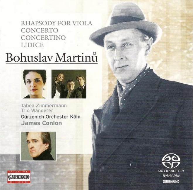 Martinu, B.: Concertino For Piano Trio And String Orchestra, H. 231 And 232 / Rhapsody-concerto / Memorial To Lidice (conlon)