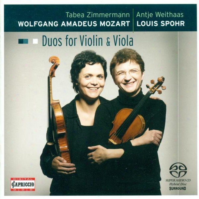 Mozart, W.a.: Duos For Violin And Viola - K. 423, 424 / Spohr, L.: Duo For ViolinA nd Viola, Ol. 13 (weithaas, Zimmermann)