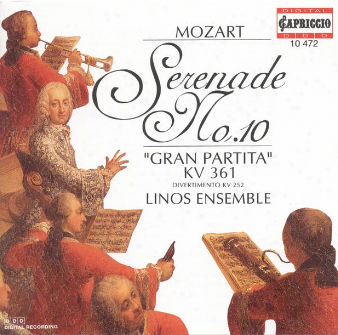 "mozart, W.a.: Serenade No. 10, ""gran Partita"" / Divertimento In E Flat Major, K. 252 (linos Ensemble)"