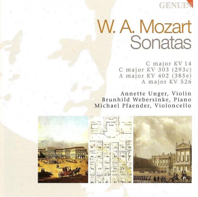 Mozart, W.a.: Sonatas For Keyboard And Violin - K. 303, 402, 526 (unger, Pfaender, Webersinke)