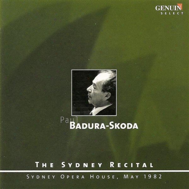 Piano Recital: Badura-skoda, Paul - Bach, J.s. / Brahms, J. / Bartok , B. / Debussy, C.