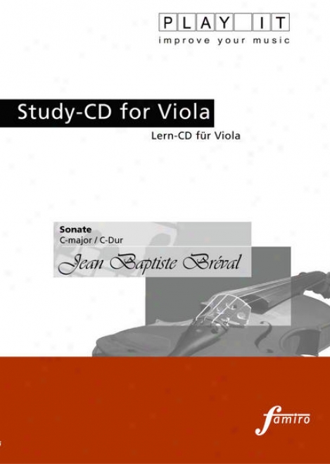 Play It - Study-cd For Viola Jean Baptiste Brã©val, Sonate, C Major / C-dur