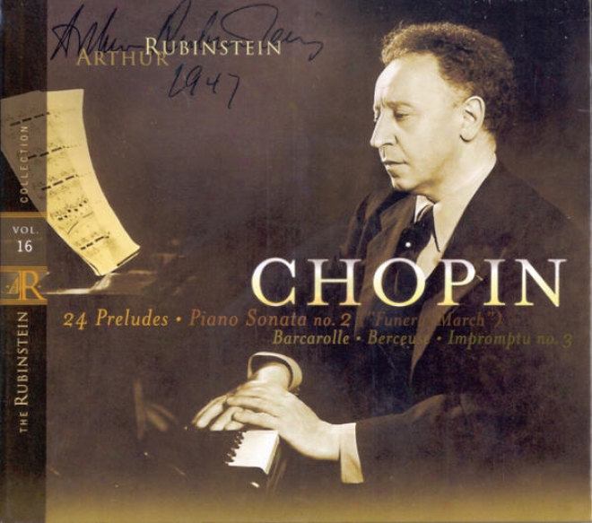 "rubinstein Collection, Vol. 16: Chopin: 24 Preludes, Berceuse, Barcarolle, Sonata No. 2 (""funeral March""), Impromptu No.3"