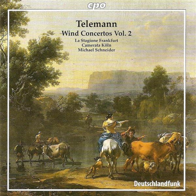 Telemann, G.p.: Wind Concertos, Vol. 2 - Twv 51:f1, 51:g1, 52:c1, 52:d1, 53:d1 (la Stagione Frankfurt, Schneider)