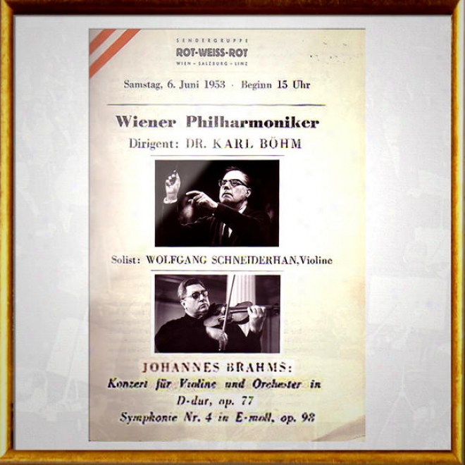 Vienna Philharmonid Oechestra - Wiener Philharmoniker: Brahms Violinkonzert D Op. 77