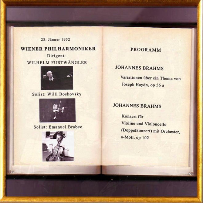 Vienna Philharmonic Orchestra / Wiener Philharmoniker - Joseph Haydn: Variationen Ã¼ber Ein Thema, Op. 56a; Johannes Brahms: Dopp
