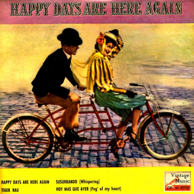 "vintaeg Belle Epoque Nâº 10  - Eps Collectors ""happy Days Are Here Again"