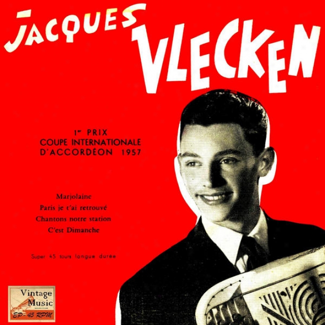 "vintage French Poetry N 56 - Eps Collectors ""couple International Accordion"" ""paris Je T'ai Retrouv"