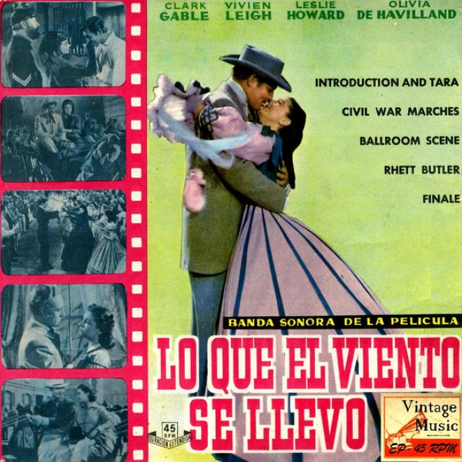 "vintage Movies Nâº2 - Eps Collectors ""gone With The Wind"" ""lo Que El Viento Se Llevã³"