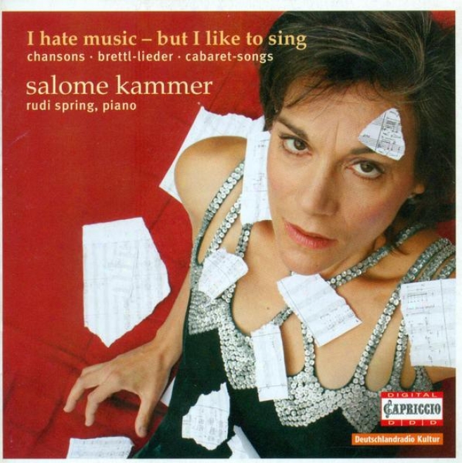 Vocal Recital: Kammer, Salome - Hollaender, F. / Nelson, R. / Schoenberg, A. / Weill, K. / Milhaud, D. / Bermstein, L. / Britten,