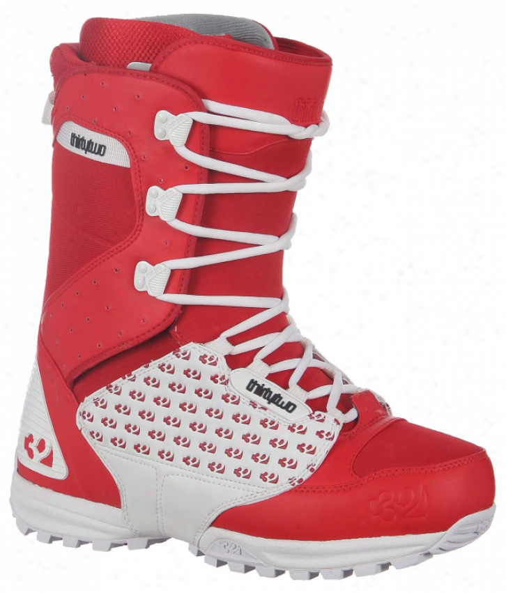 32 - Thirty Two Lashed Snowboard Boots Red/white