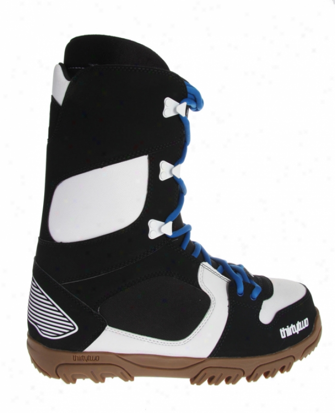 32 - Thirty Two Prion Snowboard Boos Black/white/gum