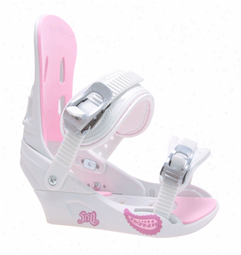 5150 Empress Snowboard Bindings White