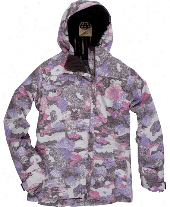 686 Acc Empire Insulated Snowboard Jacket Orchid Print