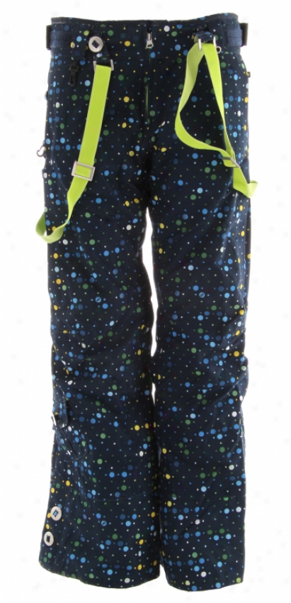 686 Acc Stiletto Insulated Snowboard Pants Navy Print