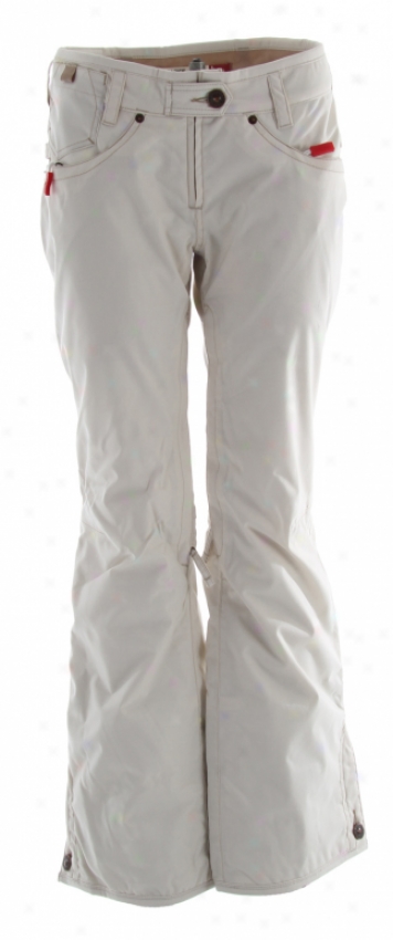 686 Levi Demi Boot Snowboard Pants Lt Grey Pindot