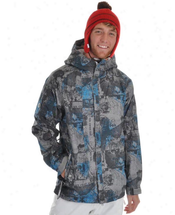 686 Mannual Reaper Insulated Snowboard Jacket Lt Grey Crypt