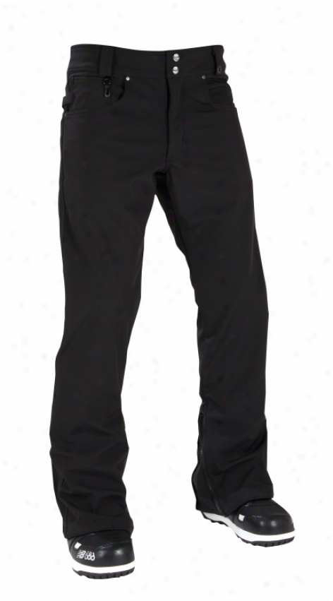 686 Plexus Rebel Softshell Snowboard Pants Black Stretch