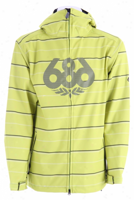 686 Plexus Tag Softshell Jacket Acid Twill Stripe