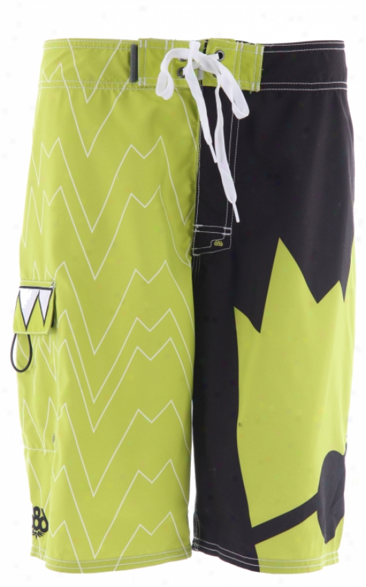 686 Snaggle Tooth Boardshorts Black