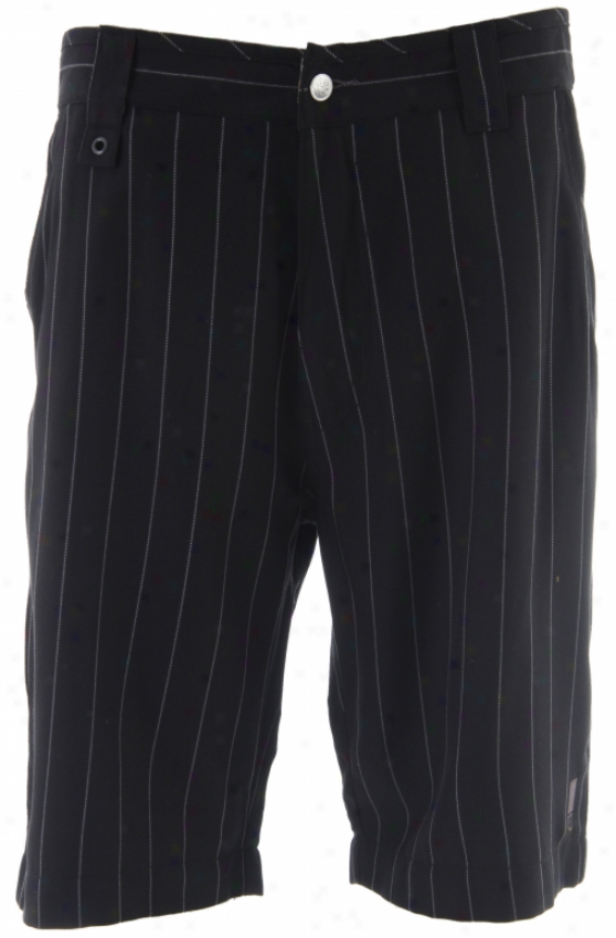 686 Splice Pinstripe Shorts Black