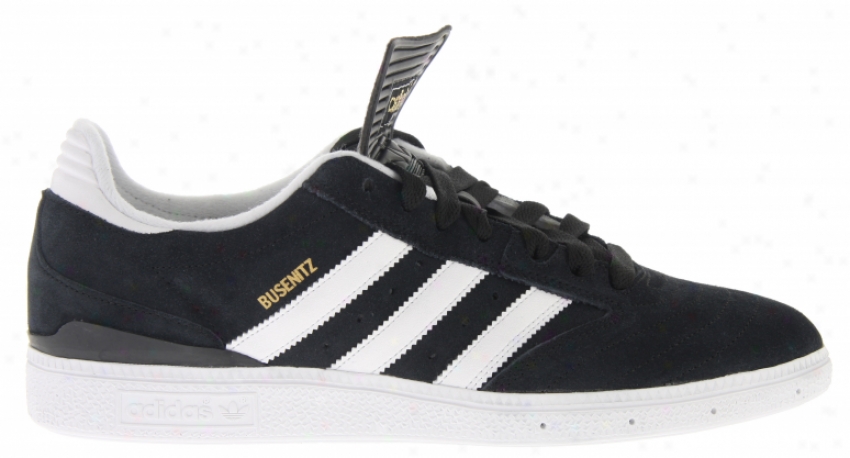 Adidas Busenitz Pro Skate Shoes Black/white/gold