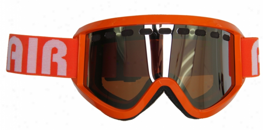 Airblaster Airgoggle Air Logo Snowboard Gohgles Orange/amber Chrome