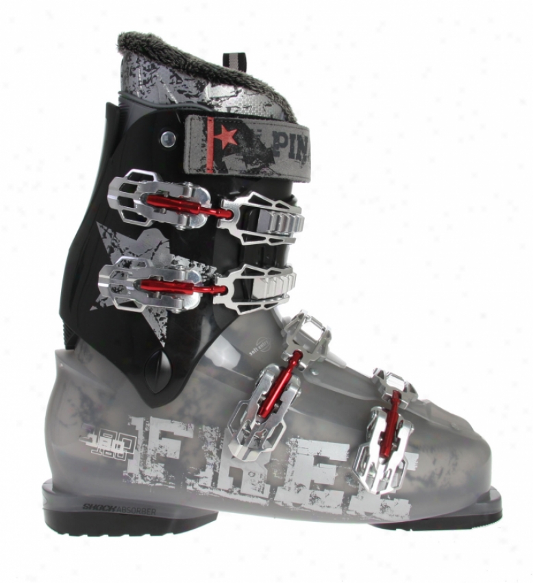 Alpina Free 180 Alpine Ski Boots Clear Trans/glack