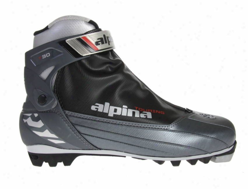 Alpina T30 Crosscountry Ski Boots Charcoal/silver/black