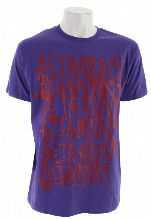 Altamont Repeated Basic T-shirt Purple