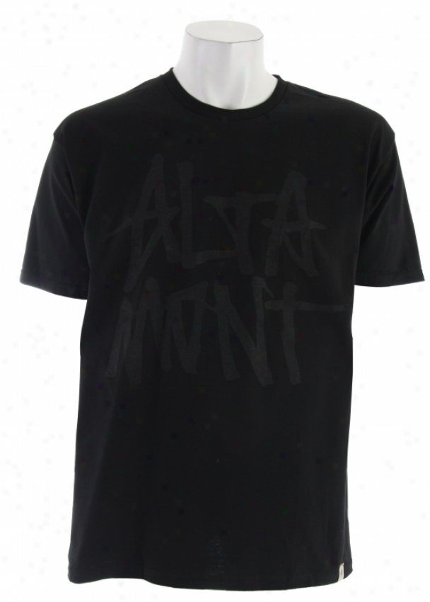 Altamont Stackrd Basic T-shirt Black/charcoal