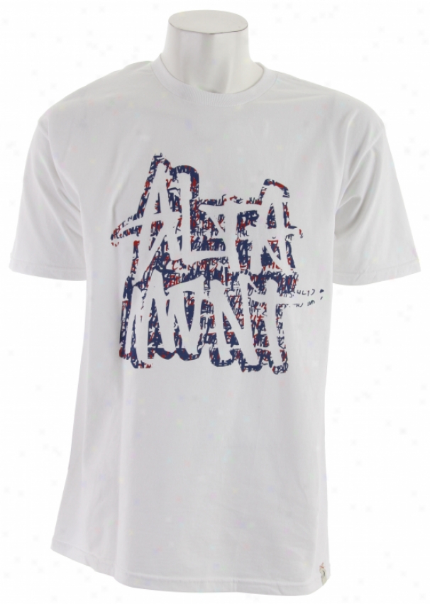 Altamont Unscribble T-shirt White/purple