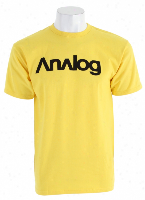 Analog Ag Analogo Bssic T-shirt Yellow