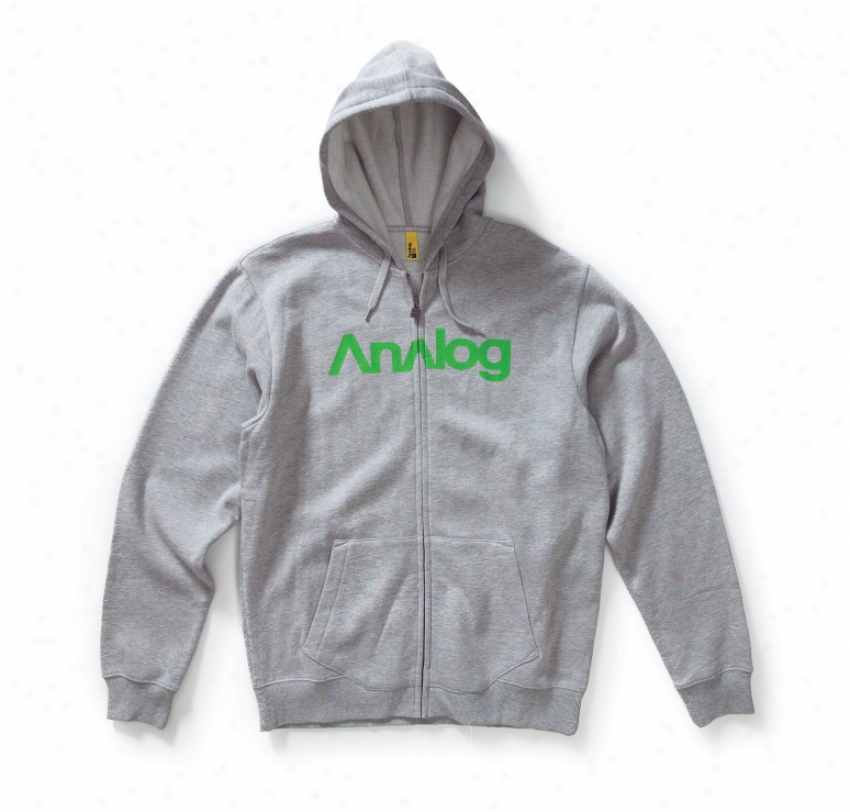 Analog Enterprise Fullzip Hoodie Heathered Grey