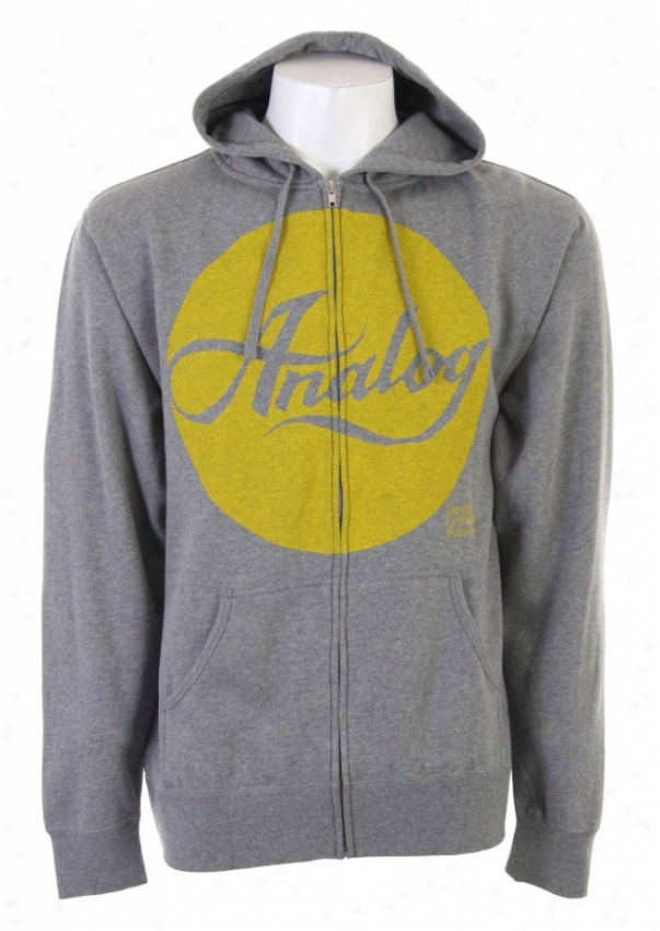 Analog Flowbee Full Zip Hoodie Gunmetal Heather