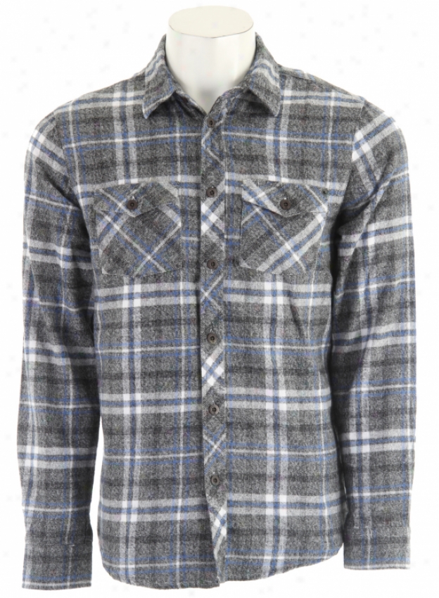 Analog Floyd Flannel Shirt Charcoal Heather