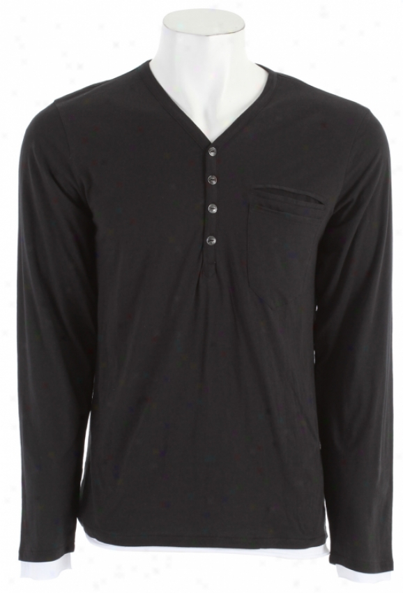 Analog Ludlow V L/s Shirt True Black